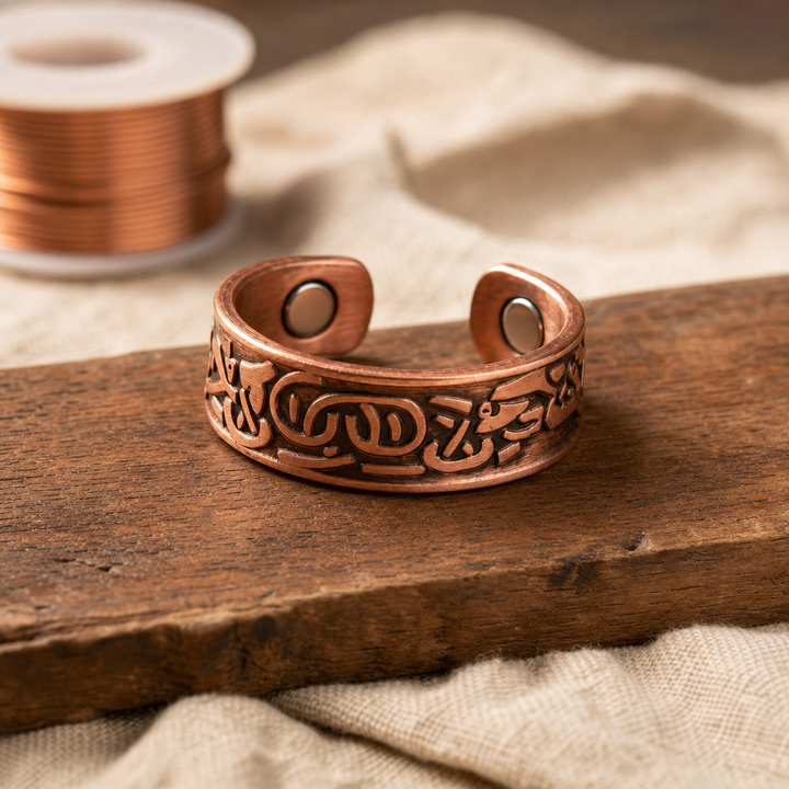 Burr Copper Ring