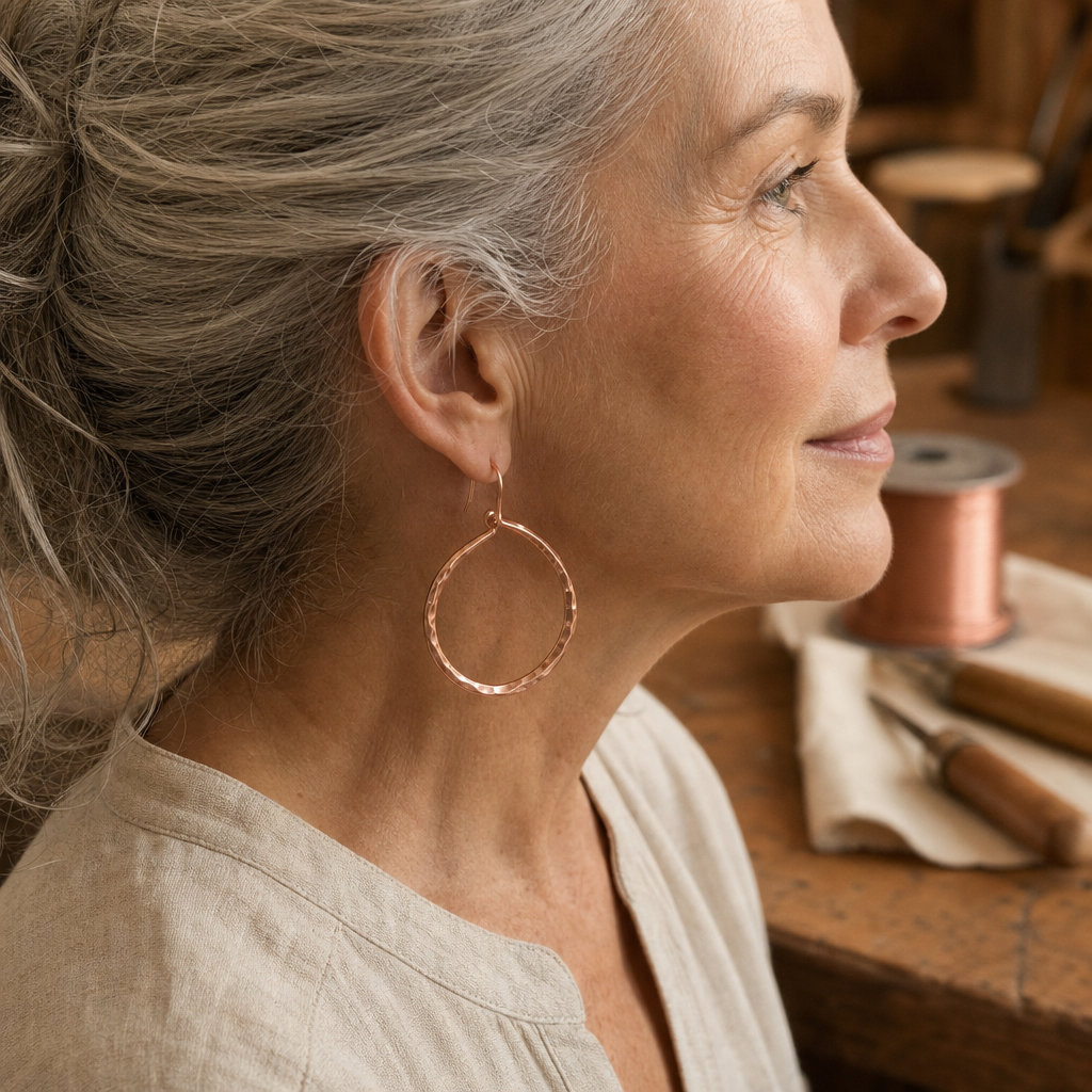 Willow Copper Earrings