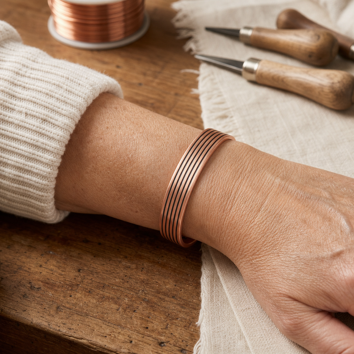 Sage Copper Bracelet