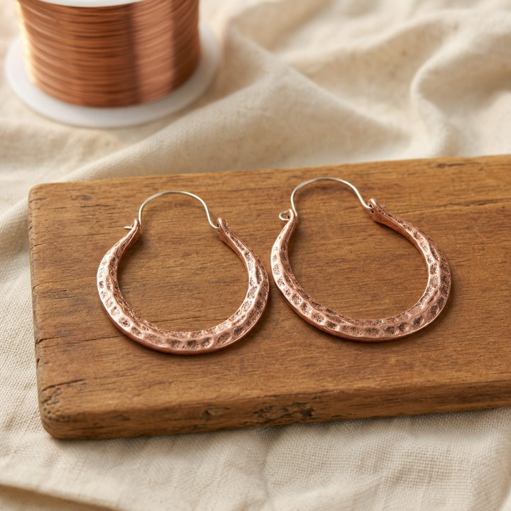 Ember Copper Earrings
