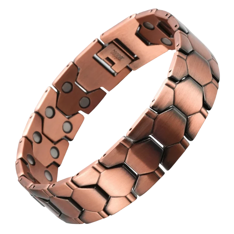 Mens Copper Magnetic Bracelet TRIPLE Power