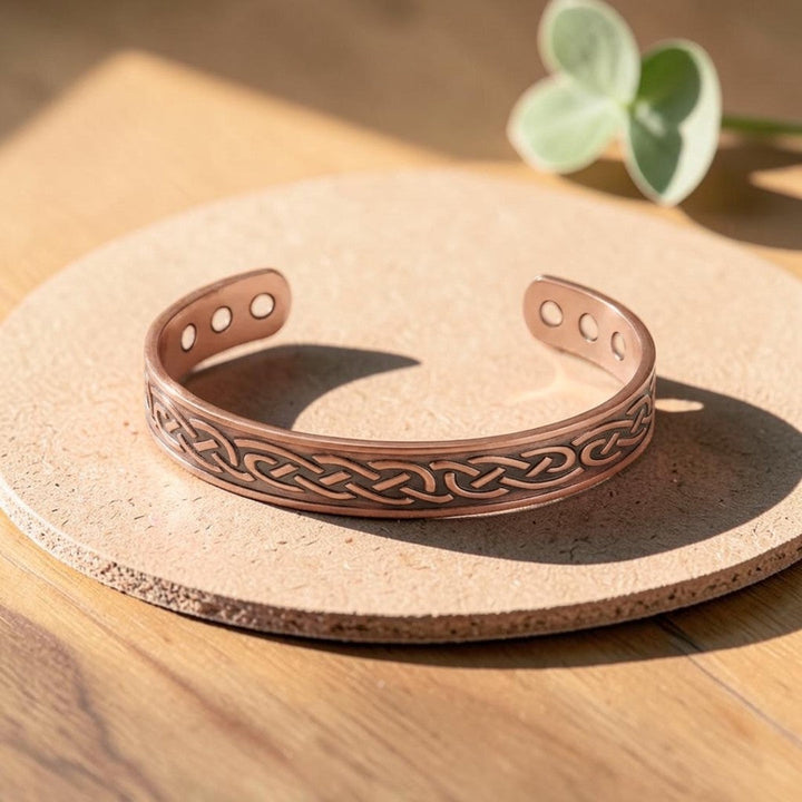 Lavandula Pure Copper Bracelet With Magnetic Therapy