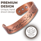 Willis Judd Mens Copper Bangle Hunter Bracelet