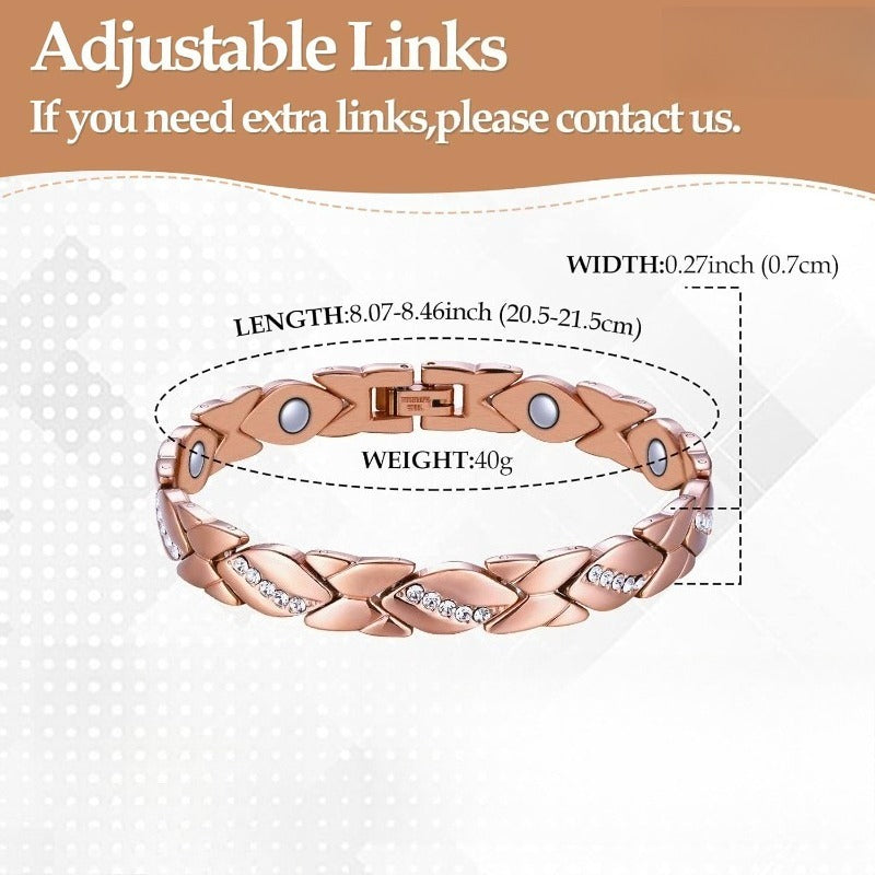 Willis Pure Copper Bracelet With Magnetic Therapy