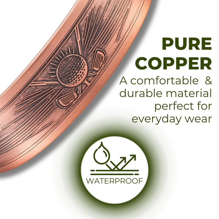 Willis Judd Mens Copper Bangle Golf Bracelet Style 2