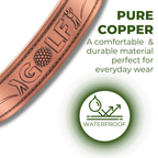 Willis Judd Mens Copper Bangle Golf Bracelet