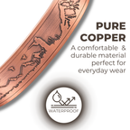 Willis Judd Mens Copper Bangle Hunter Bracelet