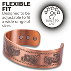 Willis Judd Mens Copper Bangle Biker Bracelet