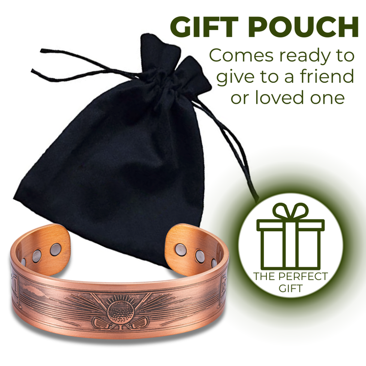 Willis Judd Mens Copper Bangle Golf Bracelet Style 2