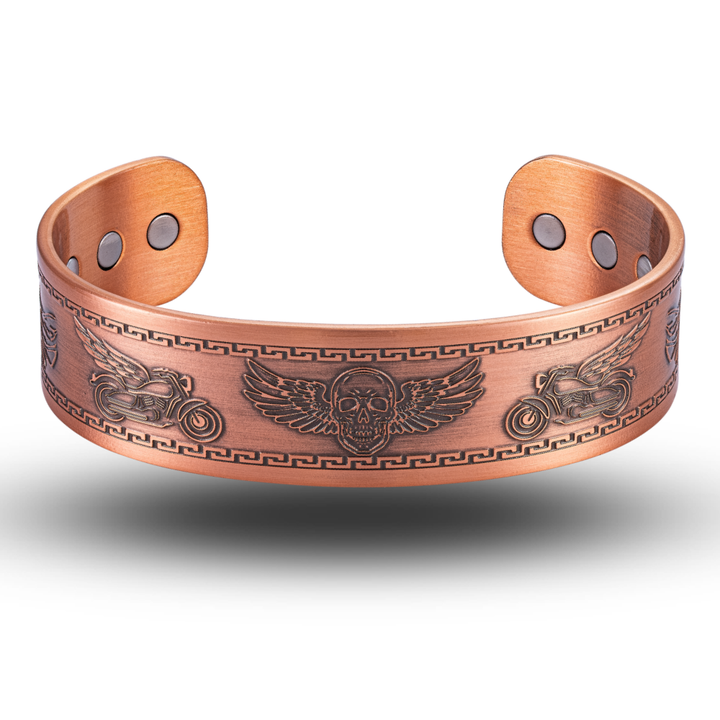 Willis Judd Mens Copper Bangle Biker Bracelet