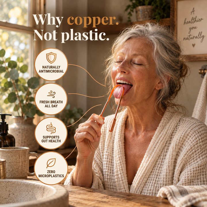 Pure Copper Tongue Scraper
