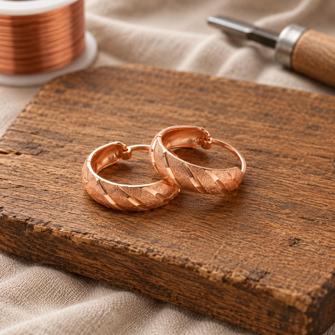 Vale Copper Earrings