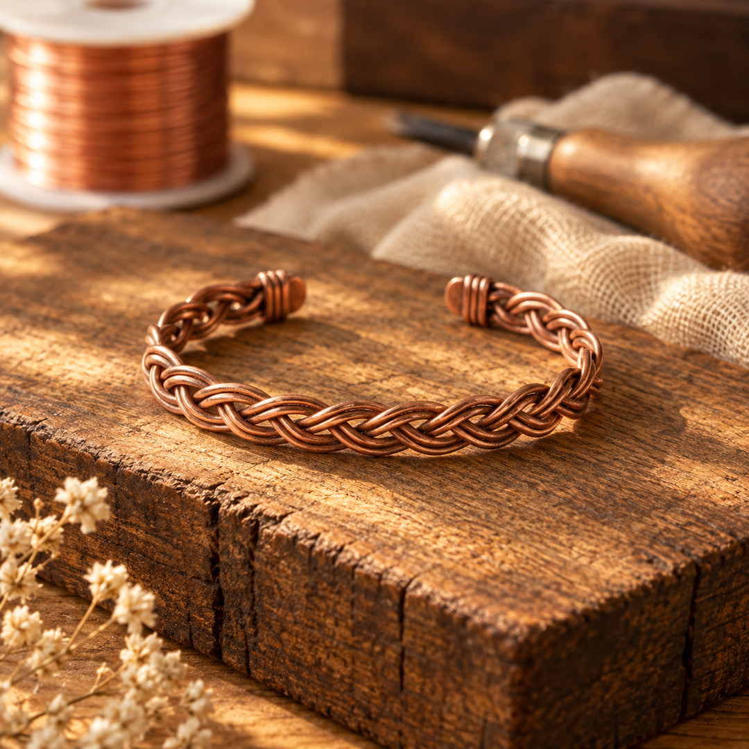 Reed Copper Anklet