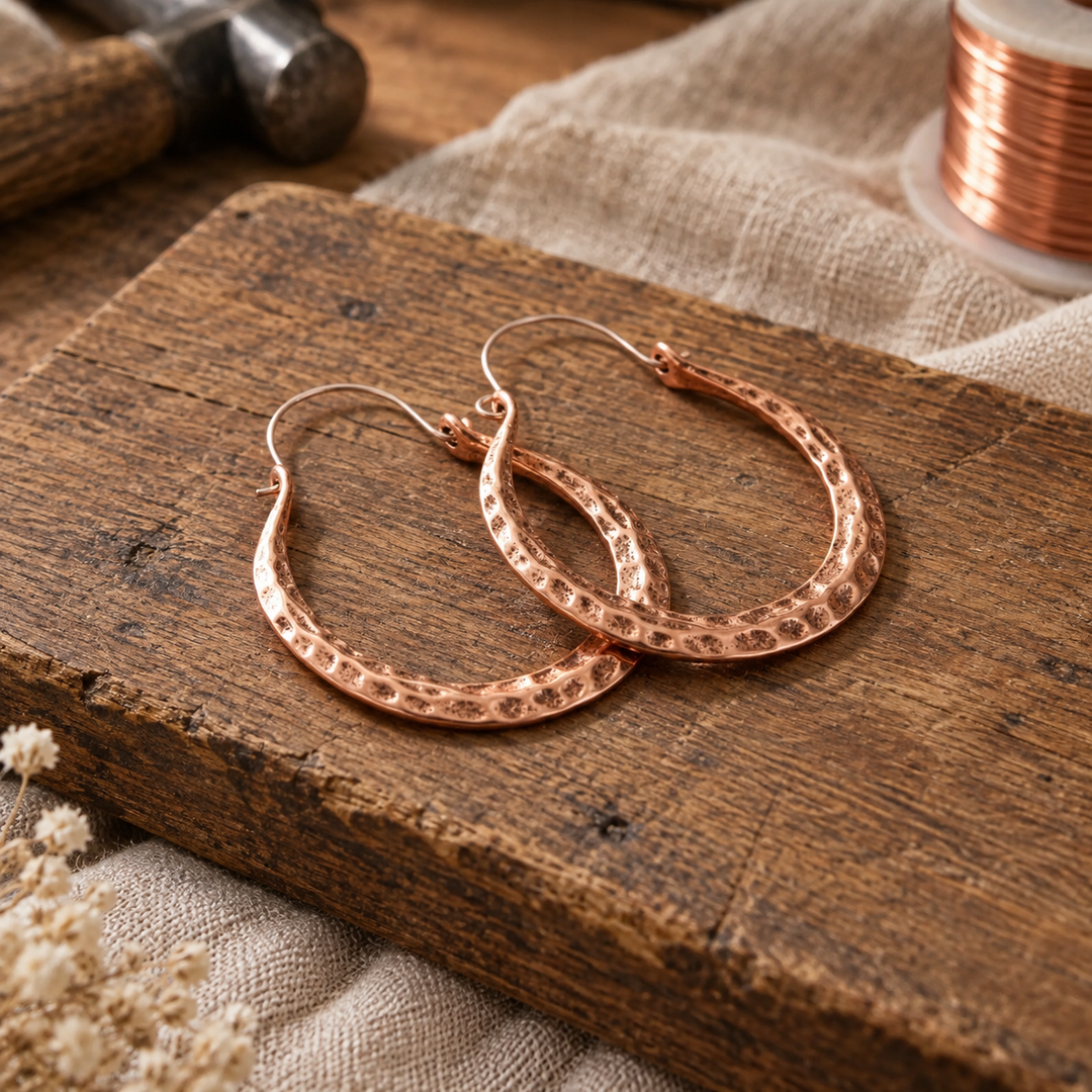 Ember Copper Earrings