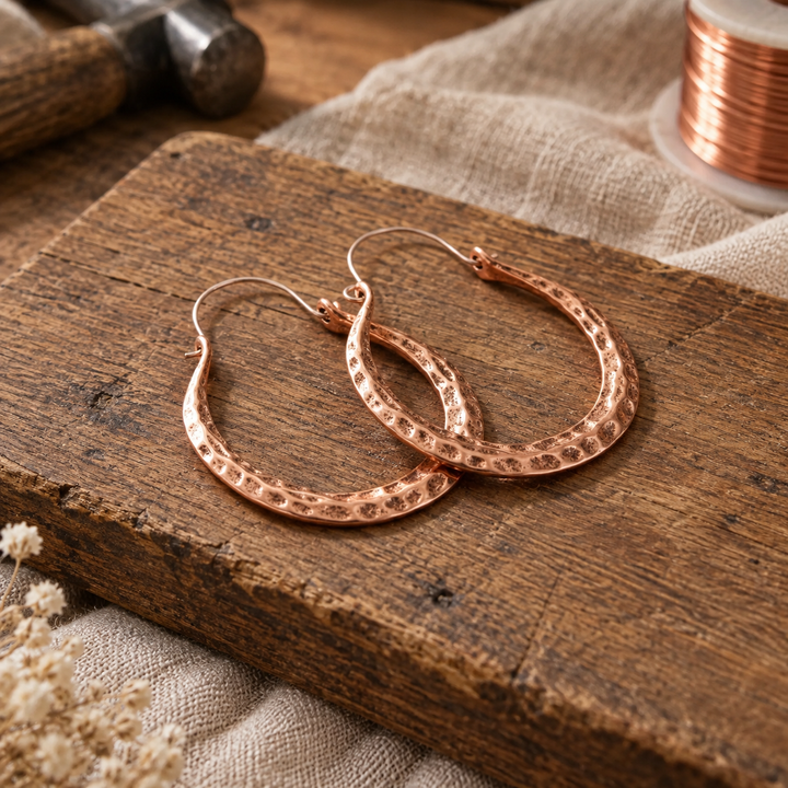 Ember Copper Earrings