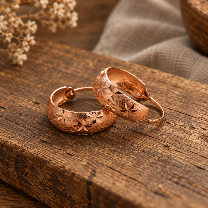 Dew Copper Earrings