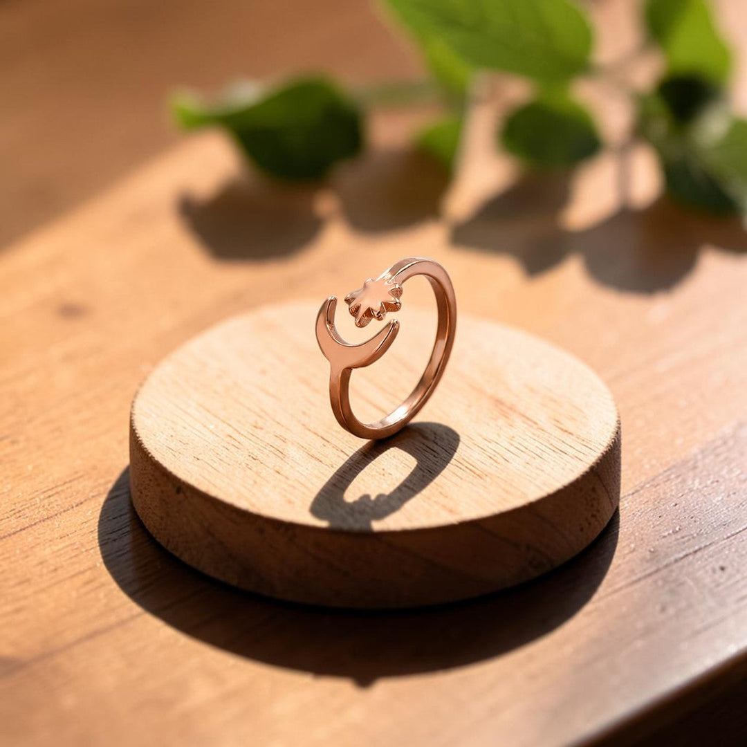 Lunar Toe Ring Pure Copper