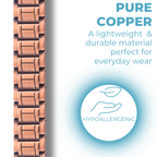 Mens Copper Magnetic Bracelet TRIPLE Powerful