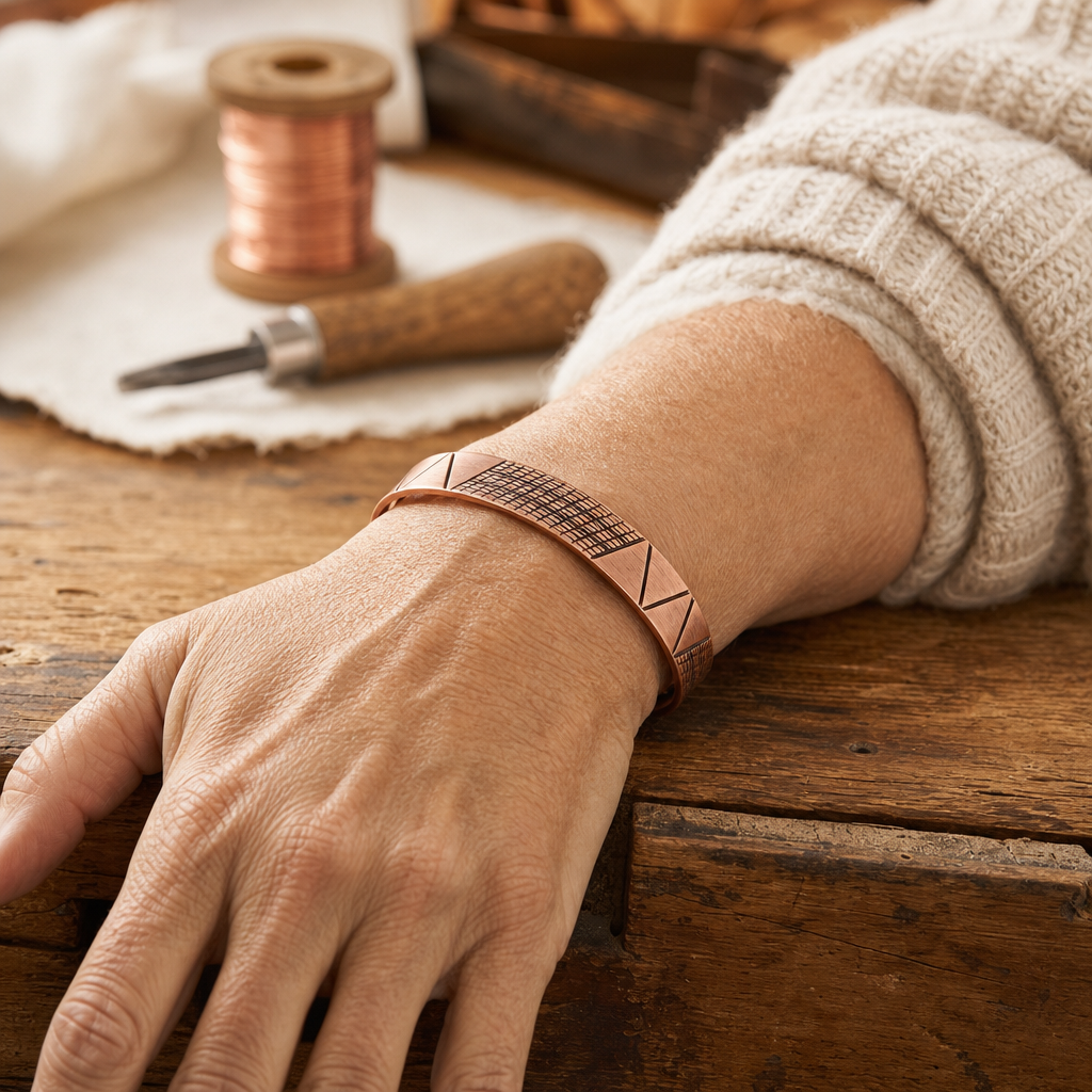 Crest Copper Bracelet