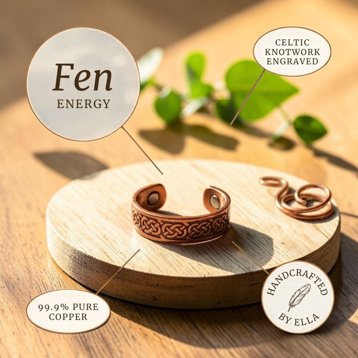 Fen Ring Pure Copper With Magnetic Therapy