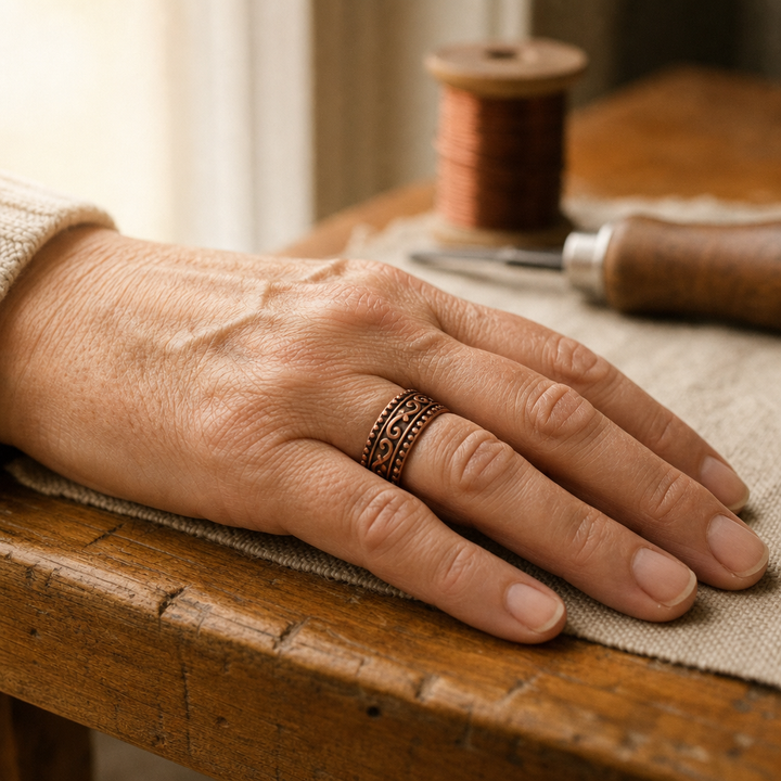 Fern Copper Ring