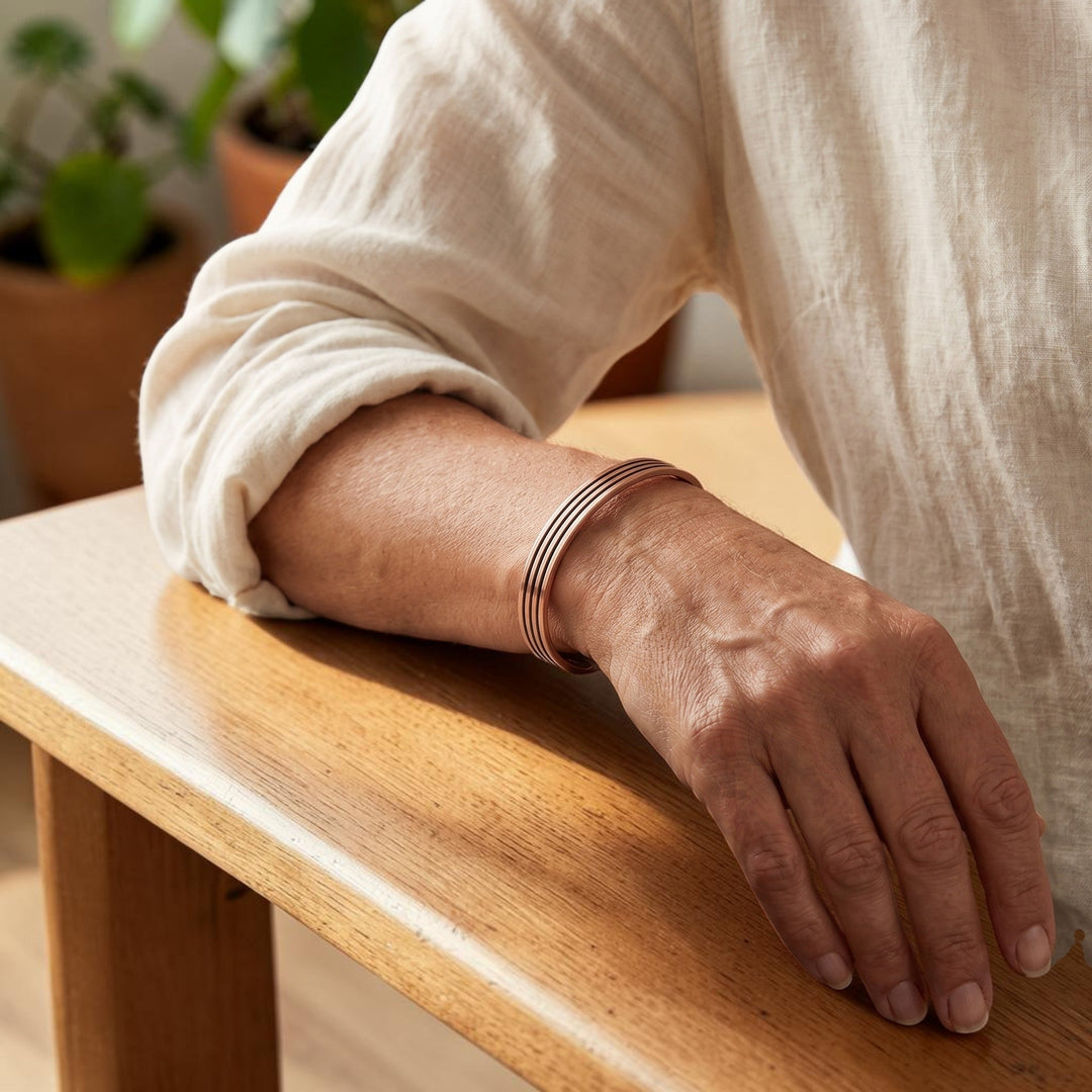 Sage Pure Copper Bracelet With Magnetic Therapy