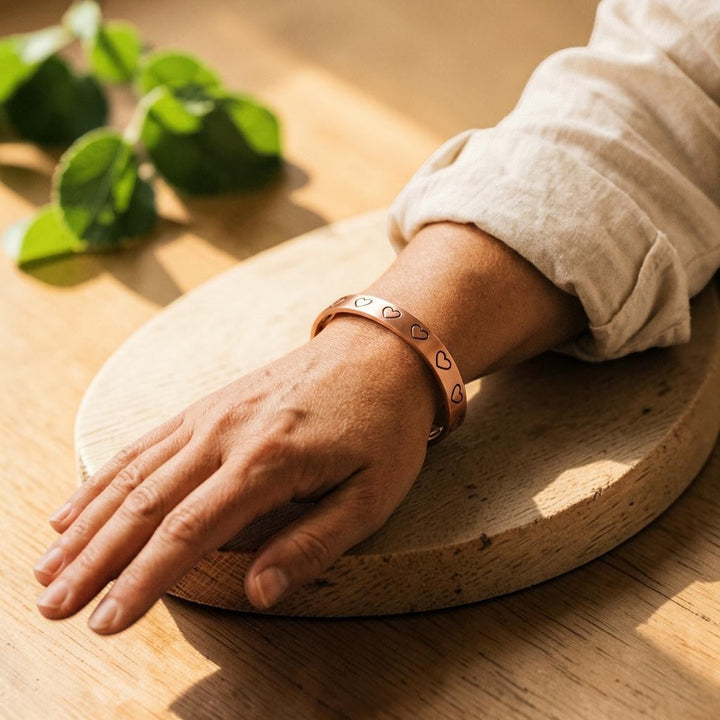 Hearth Pure Copper Bracelet With Magnetic Therapy