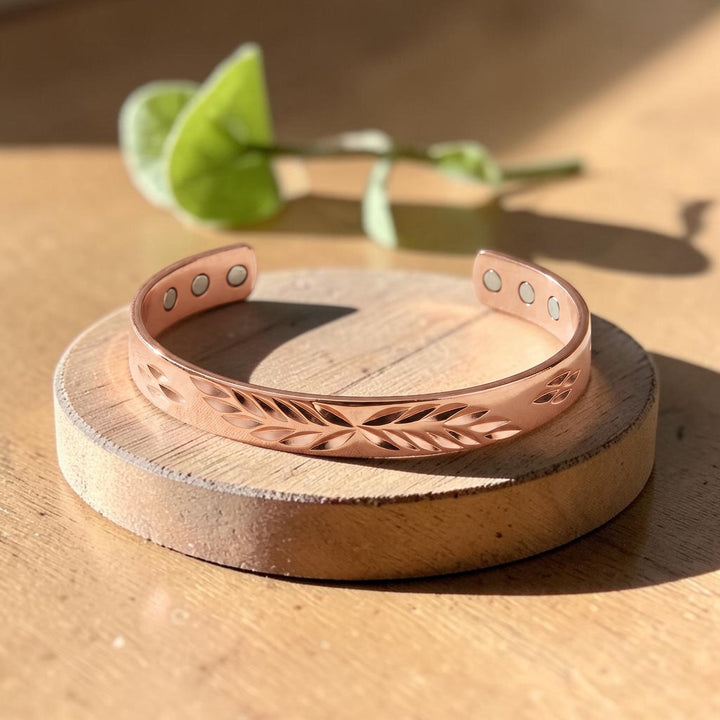 Lunar Pure Copper Bracelet With Magnetic Therapy