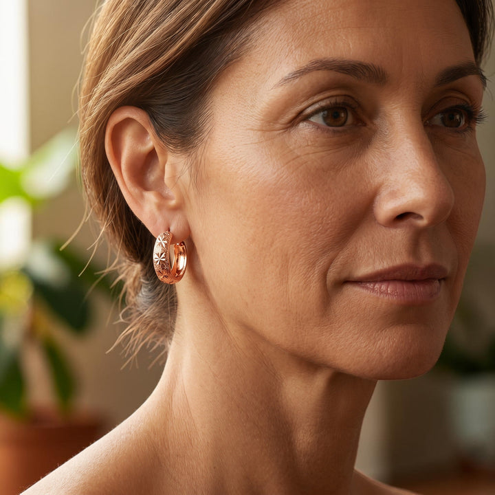Dew Copper Earrings