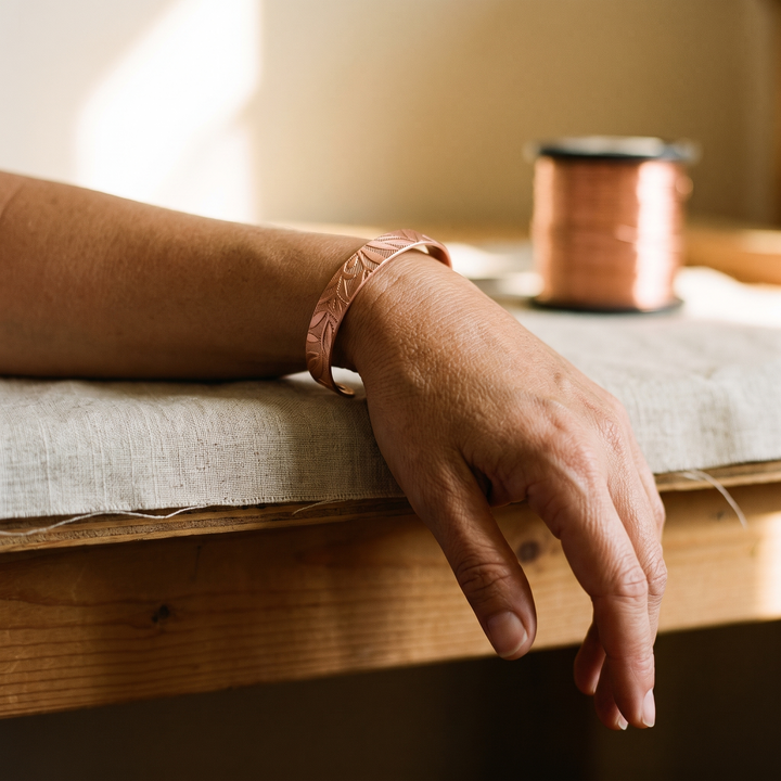 LEAF COPPER BRACELET | COPPER