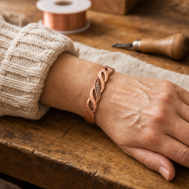 Seam Copper Bracelet